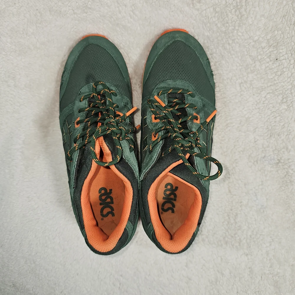 ASICS Gel Lyte III Green and Orange Men's Shoes